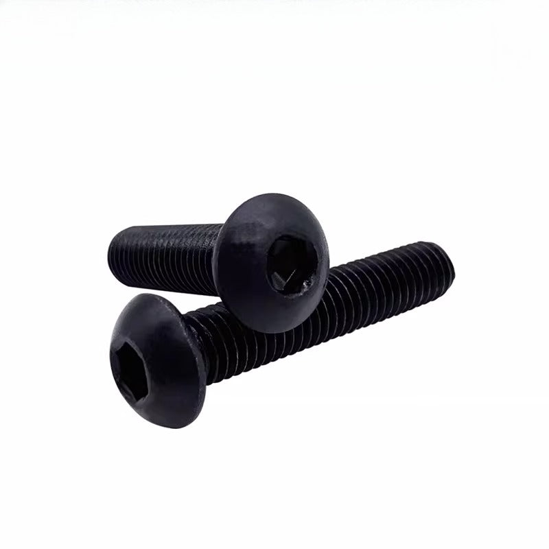 ISO7380 304 Black/12.9 Grade Screw  M3-M12 Hex Socket Round Head Button Head Fastener