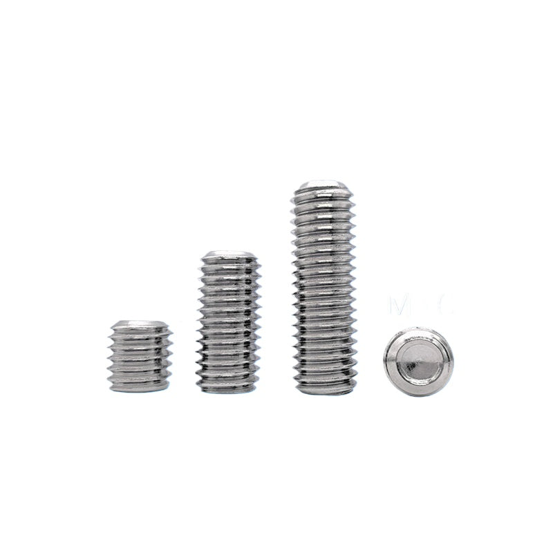 DIN916/GB80 M1.6-16 304/316 Stainless Steel Setting Screw | Concave End Headless Machine Screw Top Wire Stop Nail