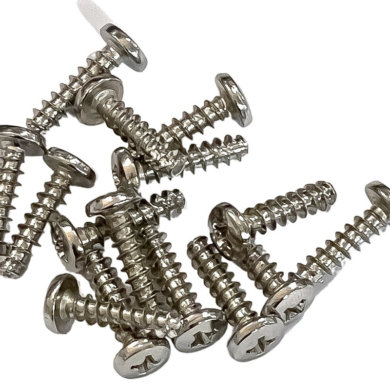 M3/M3.5/M4 304 Stainless Steel Cross Large Head Self-Tapping Screw Large Round Head Cut Tail Self-Tapping Screw for Furniture & DIY Projects