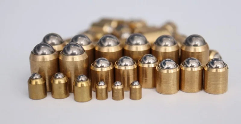 5/10Pcs D3-D12 Brass Accuracy Positioning Beads Screw Door stop Smooth Spring Ball Plunger