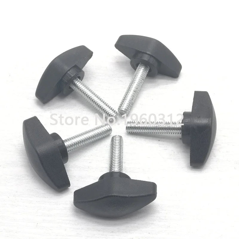 2-5pcs M5 M6 M8  36# T type Nylon Plastic Head Handle Thumb Screw Bakelite Bolt / nut