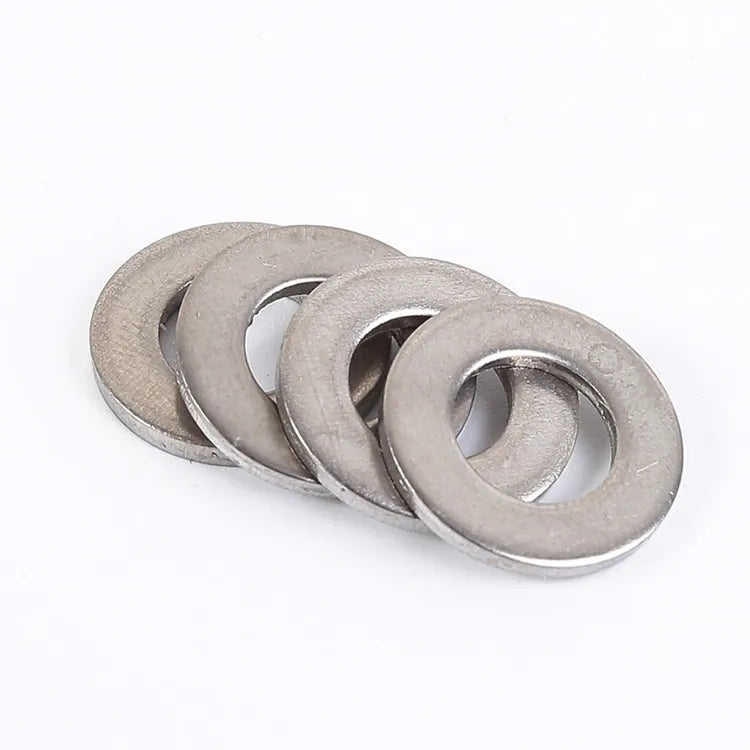 100pcs/lot Titanium washer Ti flat washers GR2 M3 M4 M5 M6 M8 M10 M12 DIN125  DIN9021