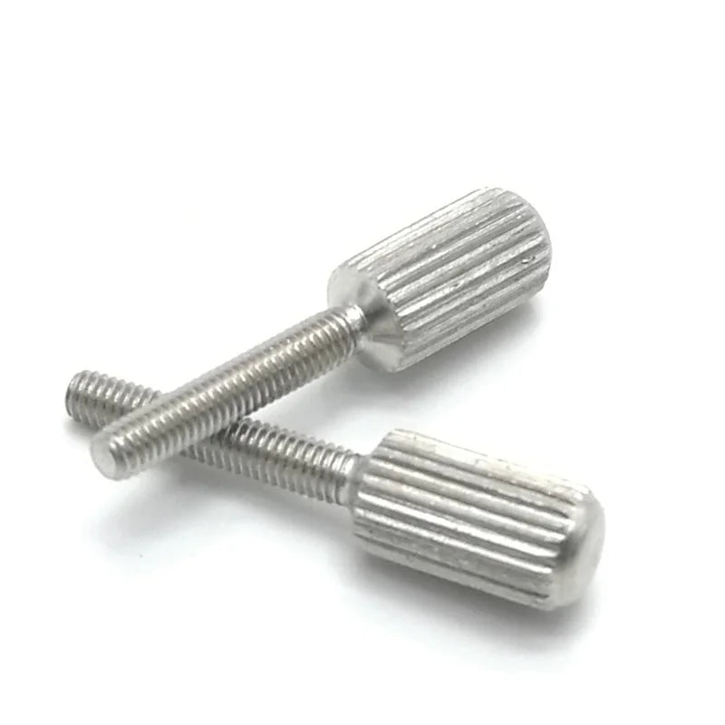 5pcs [M2 M2.5M3 M4 M5 M6] GB836 304 Stainless Steel Knurled Screws With Small Head Thumb Screw Hand Tighten Curtain Lock Screws