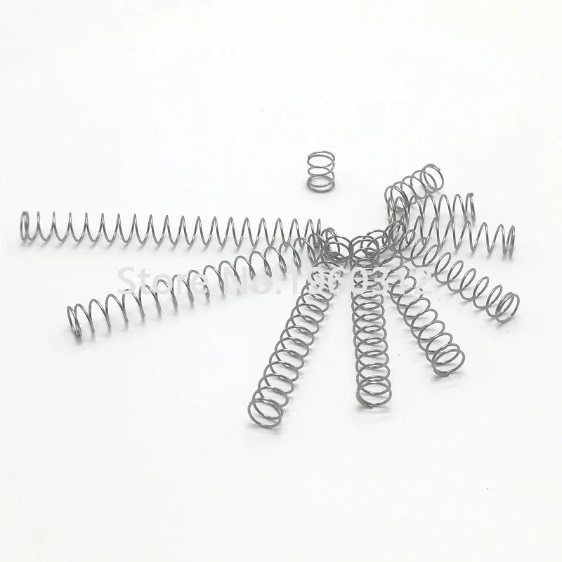 20pcs wire diameter = 0.2/0.3/0.4mm  Stainless Steel Micro return Small Compression anti corrosion extension springs L=5-50