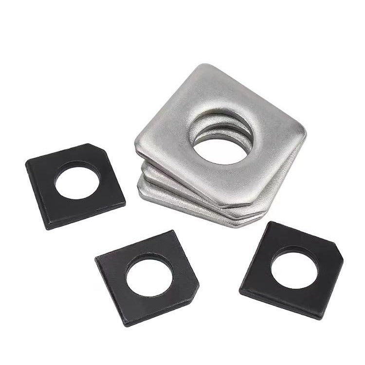 M6M8M10 304 stainless steel square oblique gasket carbon steel square oblique flat gasket square oblique gasket missing angle flat gasket  for Machinery & Furniture Fixing