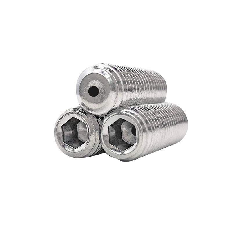 DIN913 Hex Socket Set Screw 304/316 Hollow Perforated Vacuum Exhaust Screw