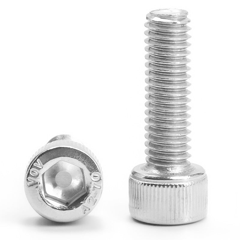 304 Stainless Steel Left-Handed Hex Socket Screws Anti-Tooth Cylindrical Cup Head Bolts for Mechanical Disassembly & Reverse Fastening