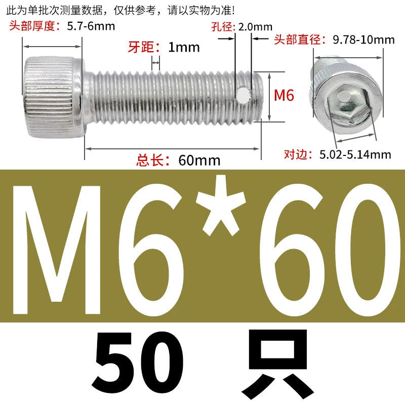 DIN912 304 SS Anti-Backout Screw M3-M10 Hex Socket Perforated Lead Seal Threaded Bolt