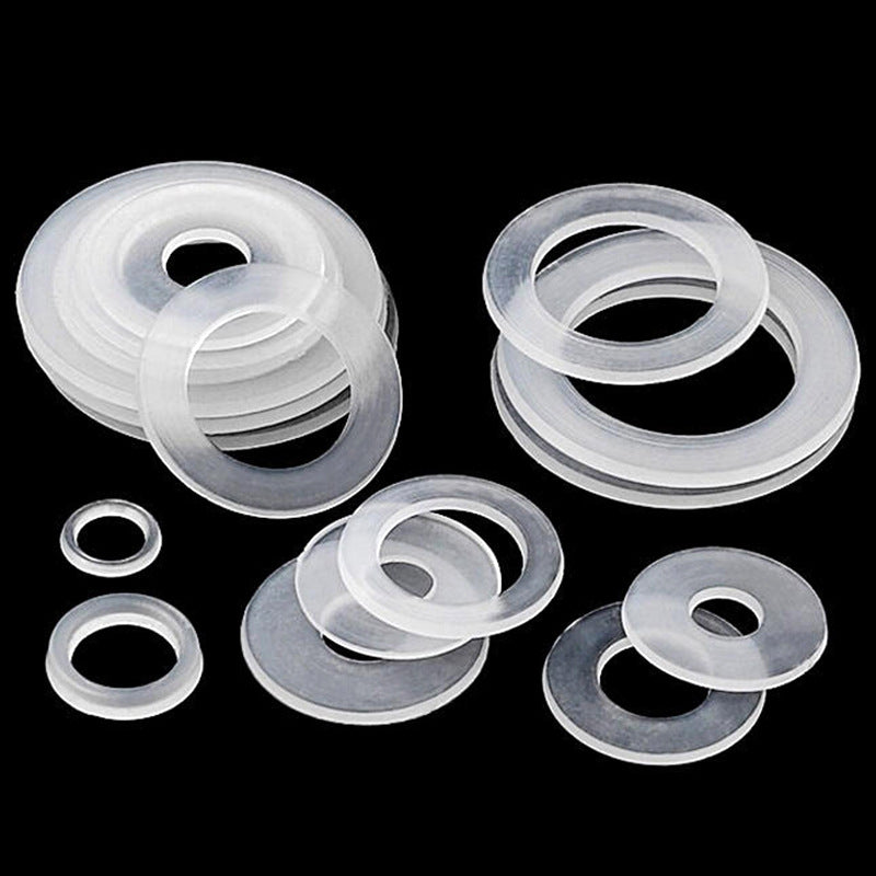M5/M8/M10 White nylon thin gasket insulation wear-resistant flat gasket  plastic round gasket