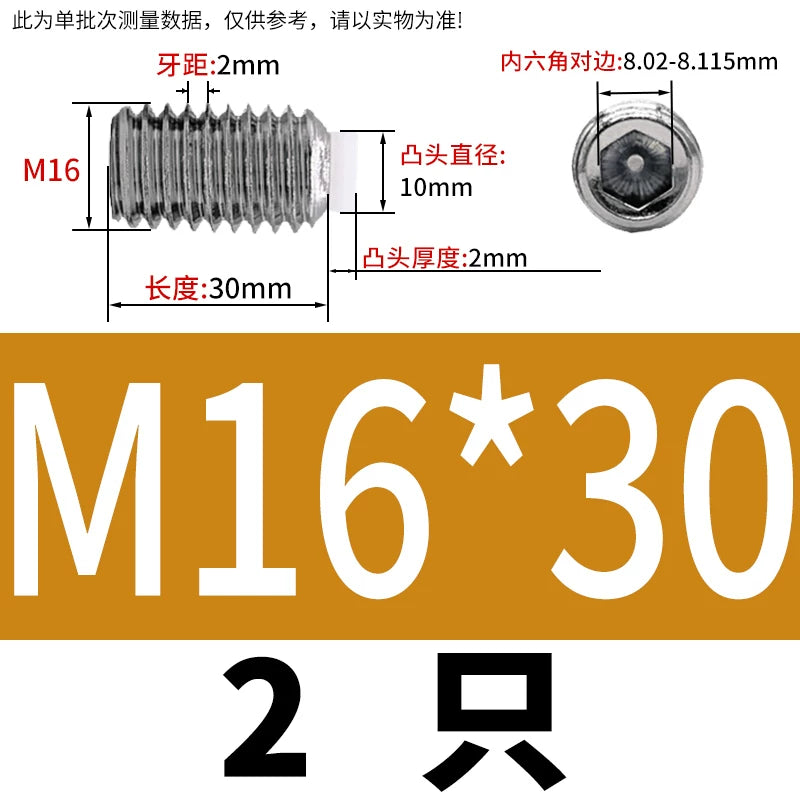 POM/Nylon Rubber Head Plunger 304 Stainless Steel Buffer Stop Screw M2-M10