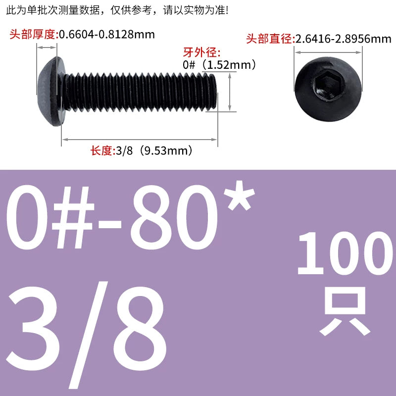 10.9 Grade UNC/UNF/BSW Screw Round Mushroom Cup Head Hex Machine Screw