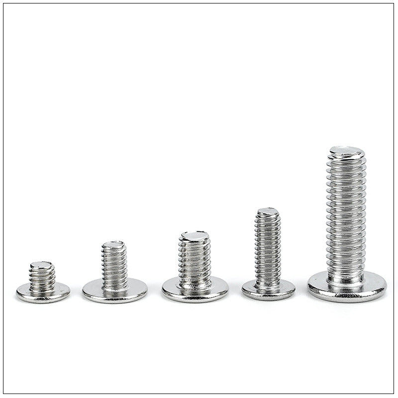 M3/M4/M5/M6  Galvanized Cross Large Flat Head Screw Thin Head Large Head Machine Screw Solid State Drive Flat Head Screw for Construction Projects