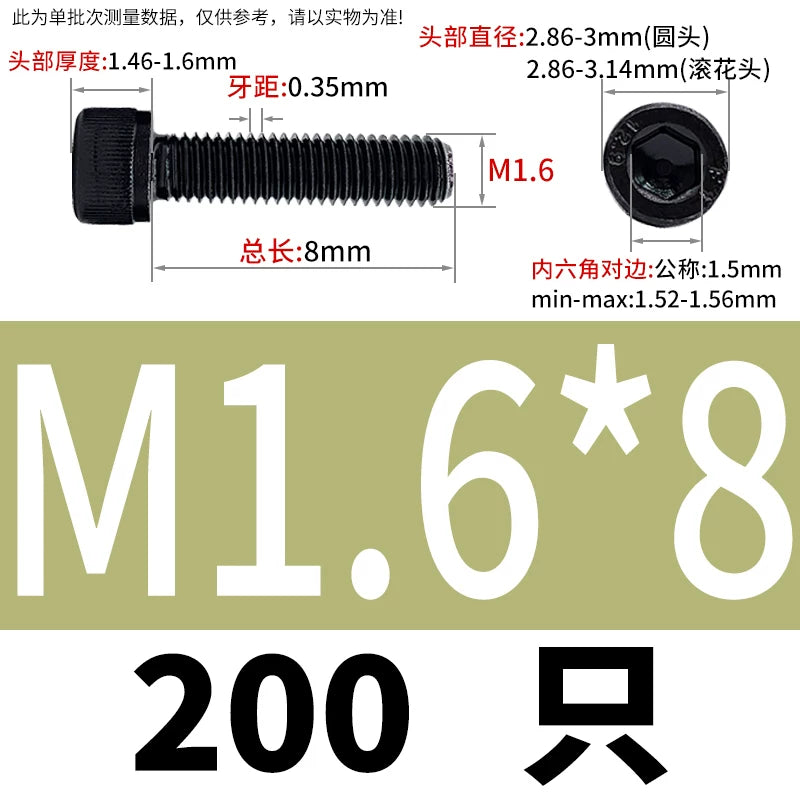 DIN912  M1.4-M16 Grade 12.9 Cup Head Hexagon Screw Full Thread Cylindrical Knurled Head Metric Screw