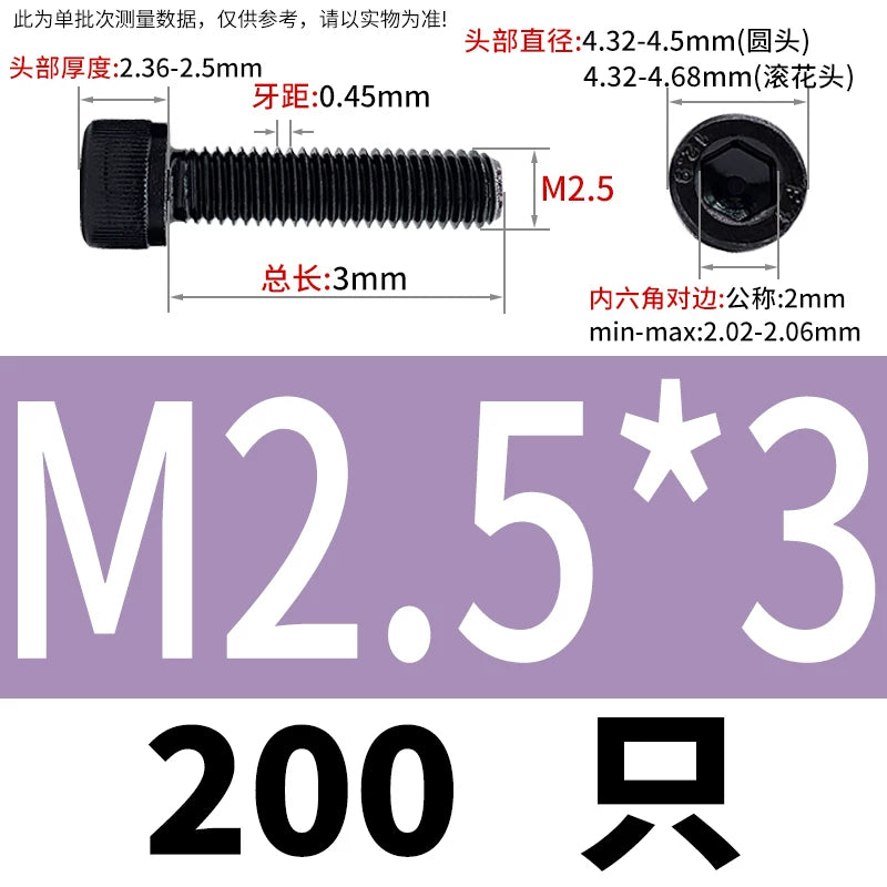 DIN912  M1.4-M16 Grade 12.9 Cup Head Hexagon Screw Full Thread Cylindrical Knurled Head Metric Screw