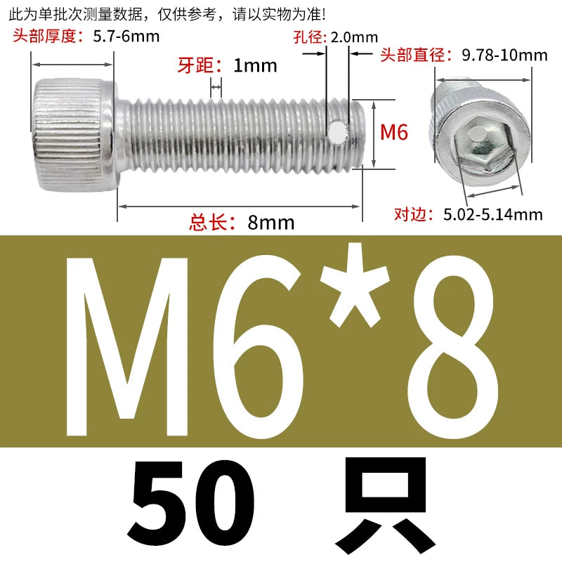 DIN912 304 SS Anti-Backout Screw M3-M10 Hex Socket Perforated Lead Seal Threaded Bolt
