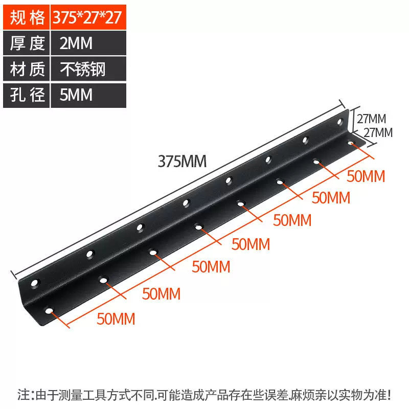 Stainless Steel 90 Degree Angle Bracket Thickened Triangular Support Frame Cabinet Reinforcement Accessory