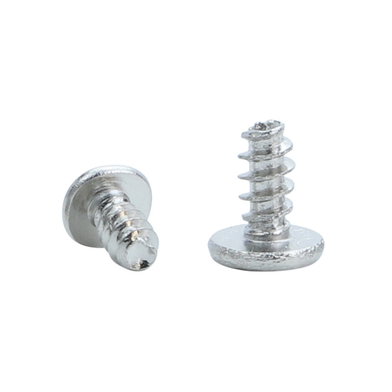 M3 Carbon steel nickel-plated hard cross large flat head screw thin head electronic small screw large flat head flat tail screw for Electronic Assemblies & Small Devices