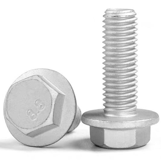 M8M10M12M14M16 10.9 grade outer hexagon flange without teeth bolts Dacromet hexagon padded screws for Machinery & Construction