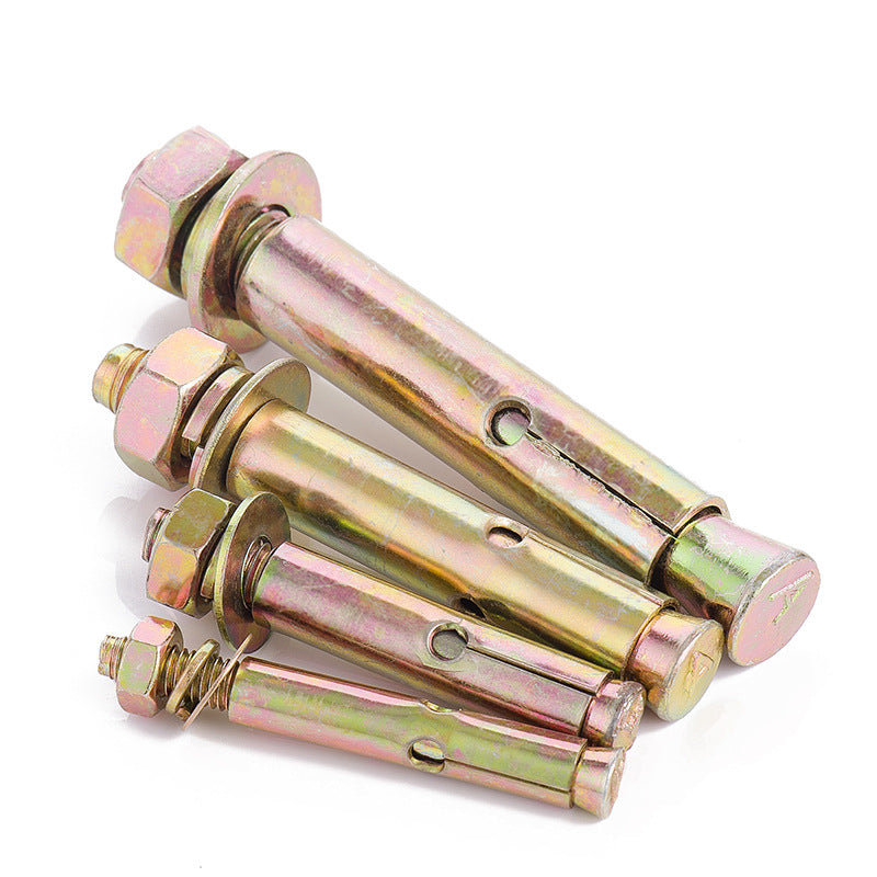 M6 M8 M10 304/201 Stainless Steel Expansion Screw Color Zinc Expansion Bolt Outer Hexagon Explosion Screw Peng Expansion for Construction & Fixing