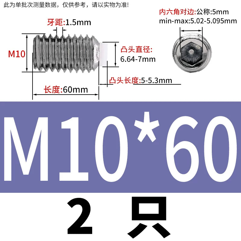 POM/Nylon Rubber Head Plunger 304 Stainless Steel Buffer Stop Screw M2-M10