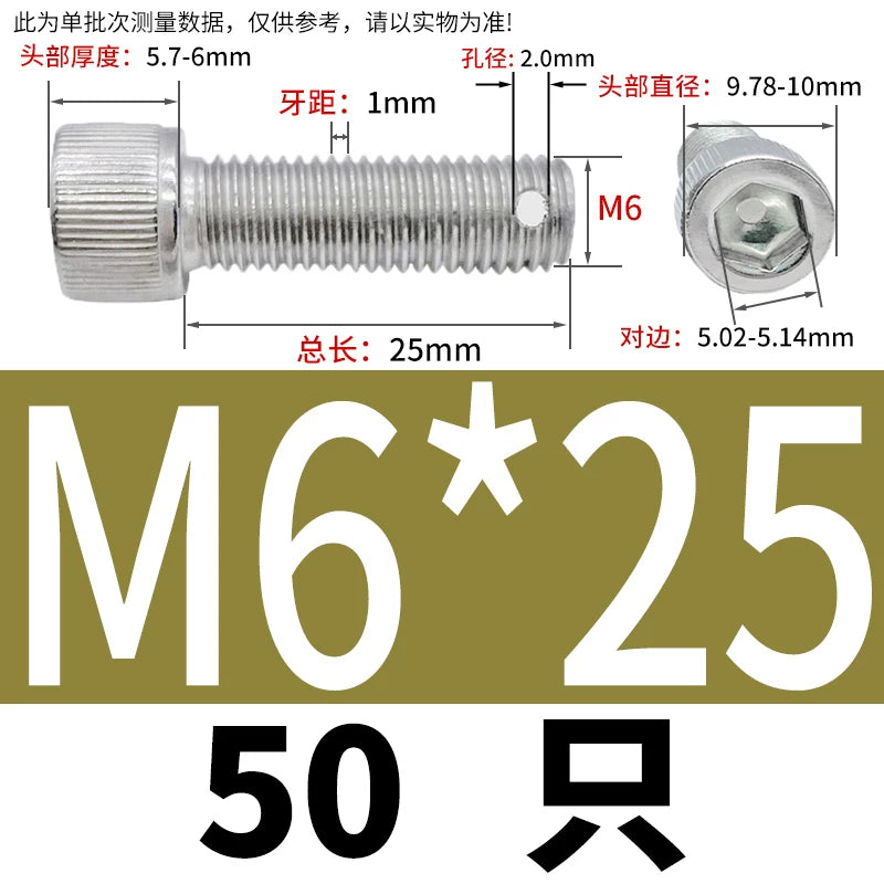 DIN912 304 SS Anti-Backout Screw M3-M10 Hex Socket Perforated Lead Seal Threaded Bolt