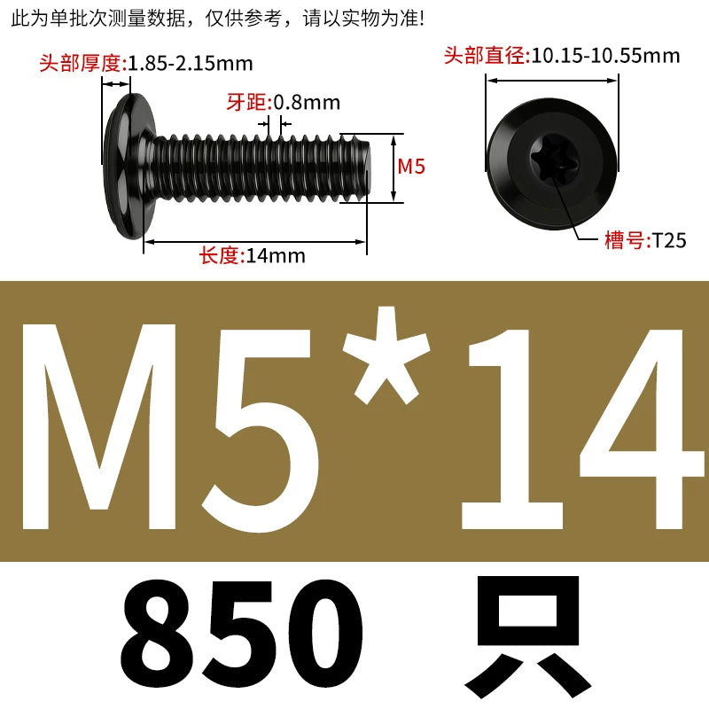 Black Torx Flat Head Furniture Screws & Sleeved Nut Set | 304 Stainless Steel | M3 M4 M5 M6 M8