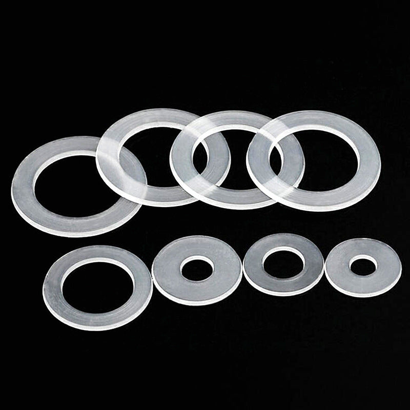M5/M8/M10 White nylon thin gasket insulation wear-resistant flat gasket  plastic round gasket