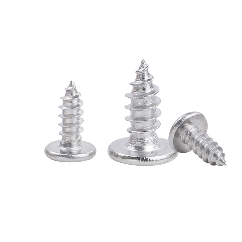 M2/M3/M4/M3.5 304 stainless steel thin head hexagonal self-tapping screw large flat head hexagonal self-tapping screw for Home Renovation & Light Industrial Use