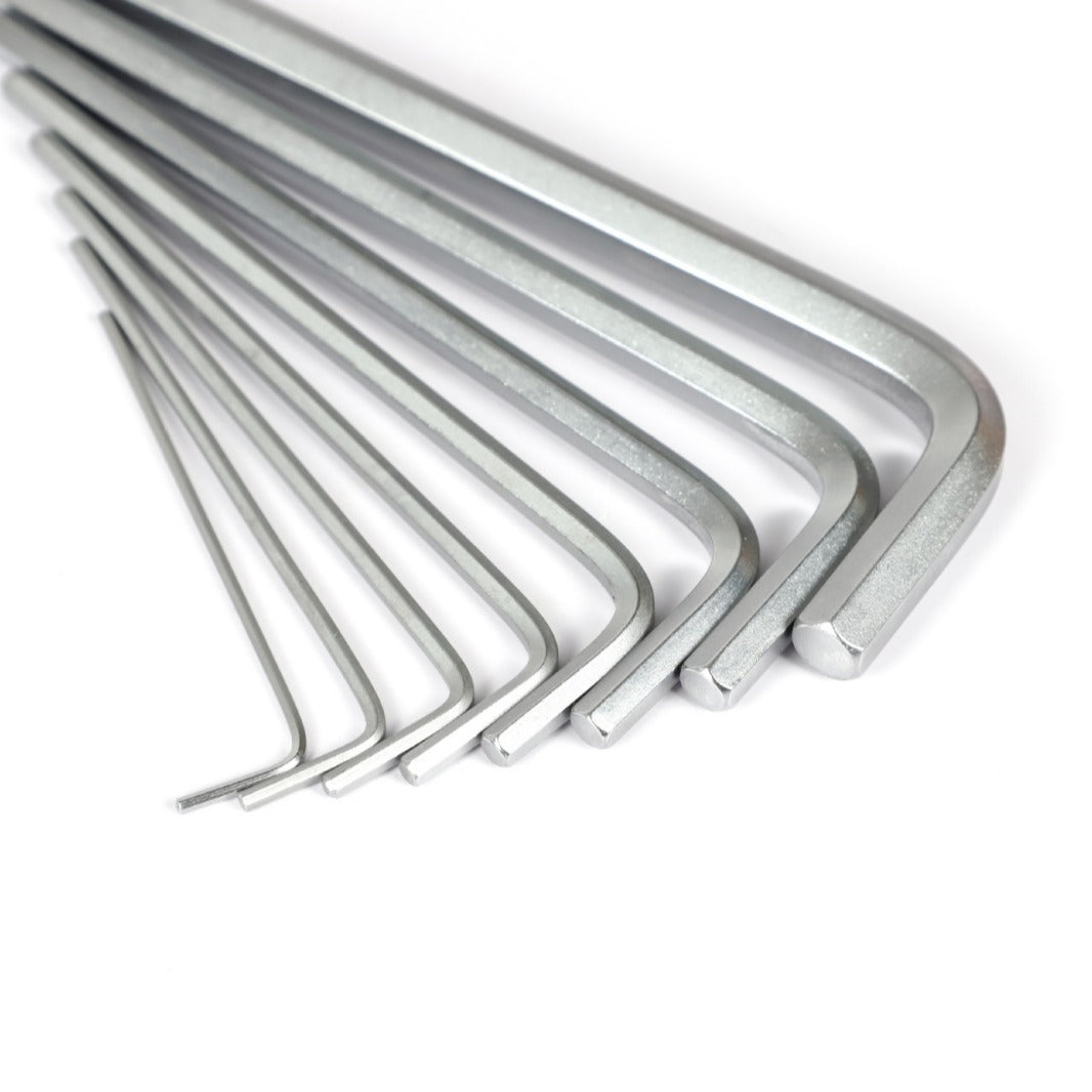 Carbon Steel Imperial US Hexagon Wrench inch Hexagon Wrench Cross Border L Flat Head Hexagon Allen Wrench  for Mechanical & Furniture Assembly