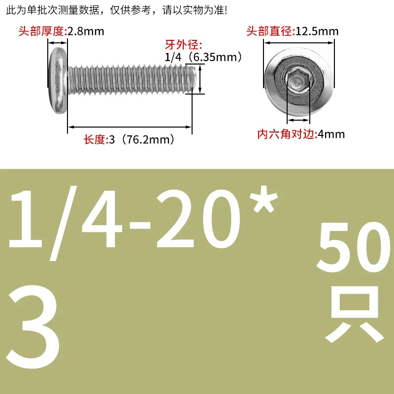 UNC 304 Stainless Steel Screw Nut Set US Imperial Hex Flat Head Chamfer Furniture Pair Lock Splint Fastener