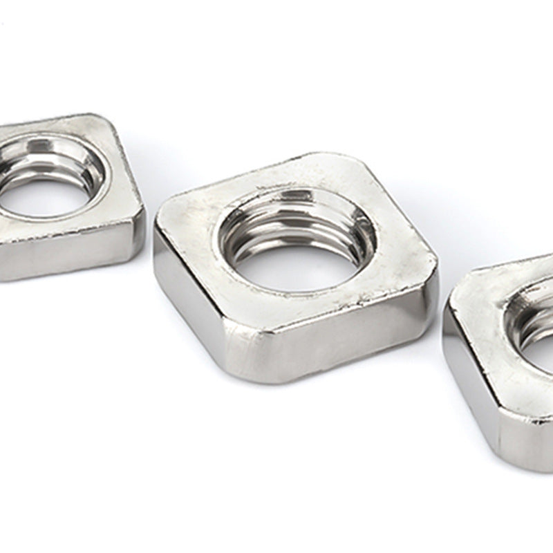 M3M4M5M6M8M10 304 Stainless Steel Square Nut & Thin Square Nut Locking Screw Cap for Industrial Fastening