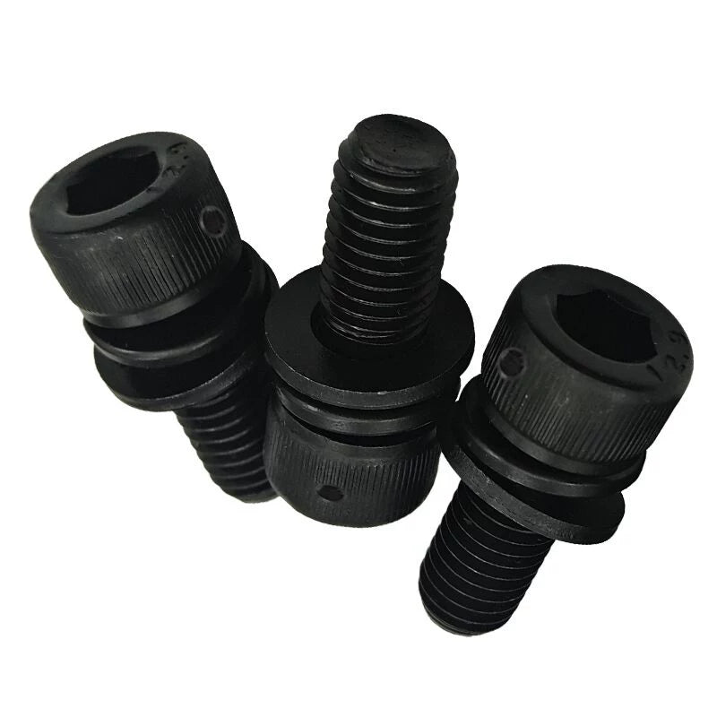 12.9 Grade Hexagonal Three Combination Head Perforated Screw M2-M12 Cup Head Sealed Fastener