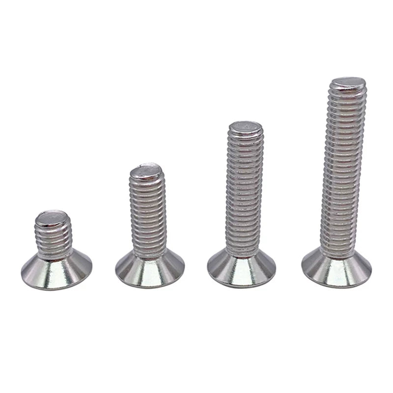 DIN7991 304 Stainless Steel M1.6 to M8 Screw Non-Standard Small Thin Countersunk Head Hex Machine Screw