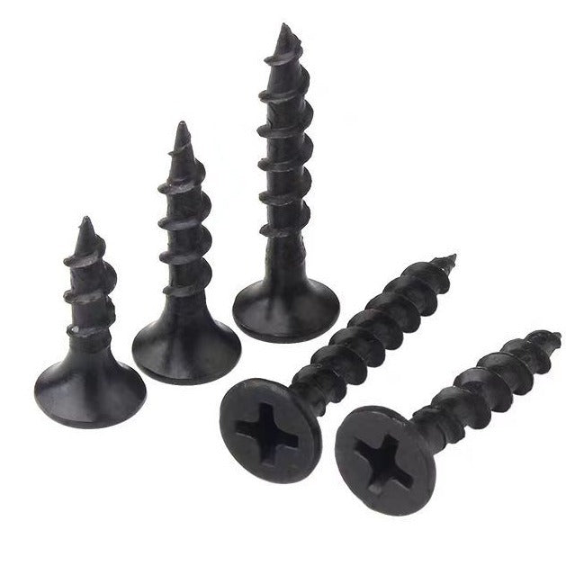 M4.2 Carbon steel black countersunk fast tooth wall panel nails Cross groove fast tooth self-tapping nails for Wall Panel Fixing & Construction
