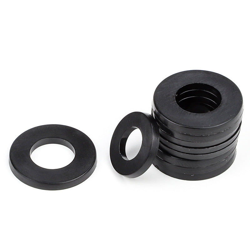 M2-M8 Black Plastic Nylon Insulating Flat Gaskets Round Rubber Gaskets for Screws