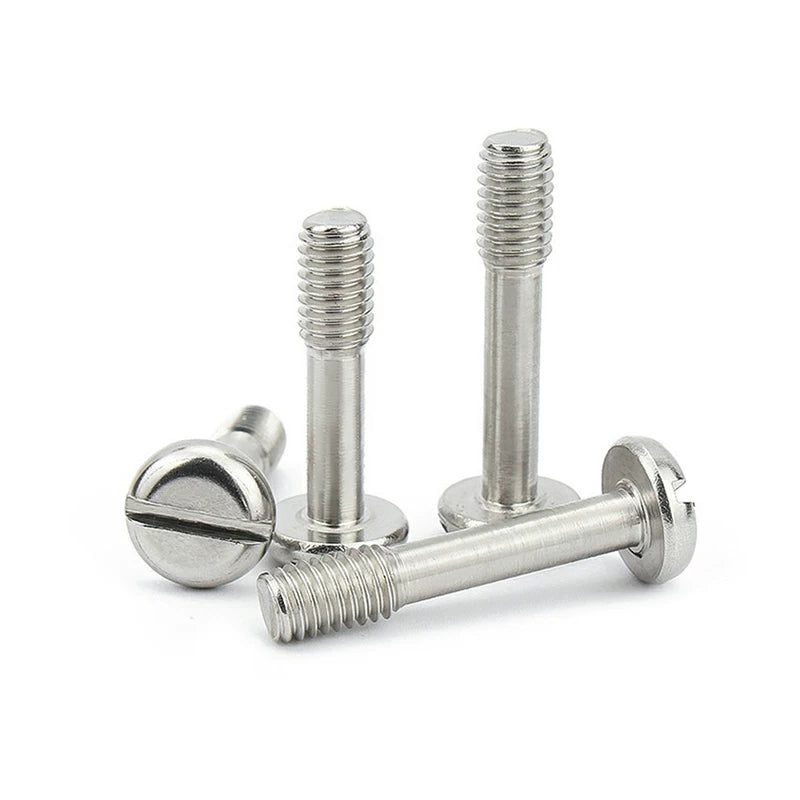 GB837/GB67 304/316 Stainless Steel Screw | Pan Head Slotted Half Thread Non-Removable Fastener