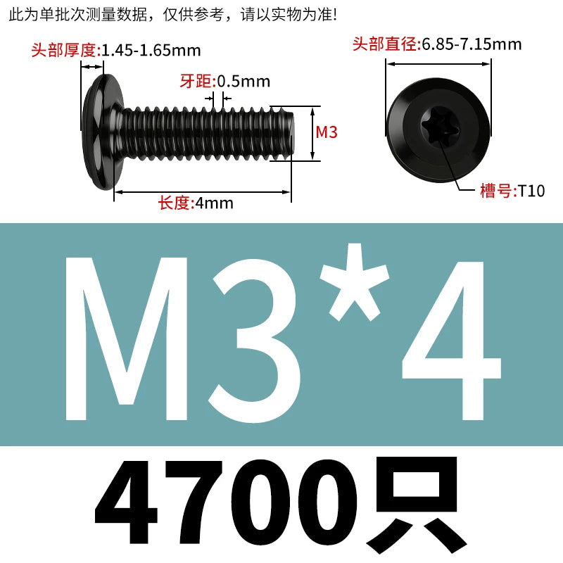 Black Torx Flat Head Furniture Screws & Sleeved Nut Set | 304 Stainless Steel | M3 M4 M5 M6 M8