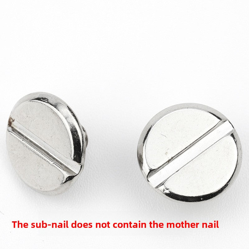 M3/M4 304 stainless steel one-word nail male nail nickel-plated mother and child screw male and female nail letter rivet  for Leather & Craft Assembly
