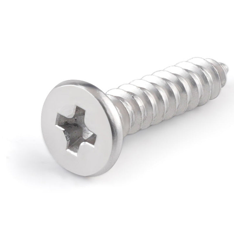 M2/M3 304 Stainless Steel Flat Head Cross Countersunk Self-Tapping Screws –Thin Head for Furniture & Electronics