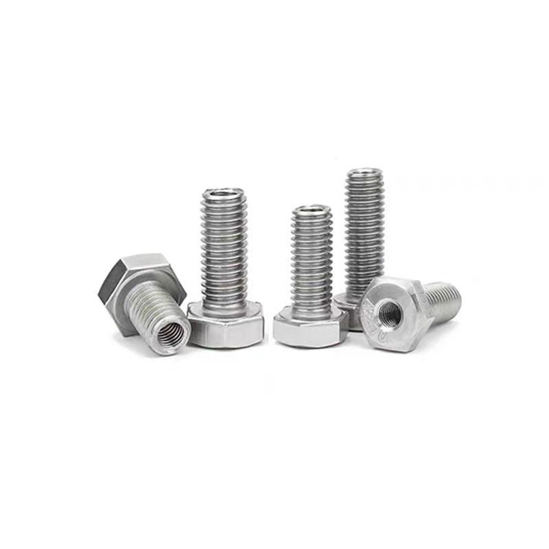 M6/M8/M20 304 stainless steel outer hexagon hollow screw inner and outer teeth adapter bolt conversion screw nut  for Industrial Equipment & Repair