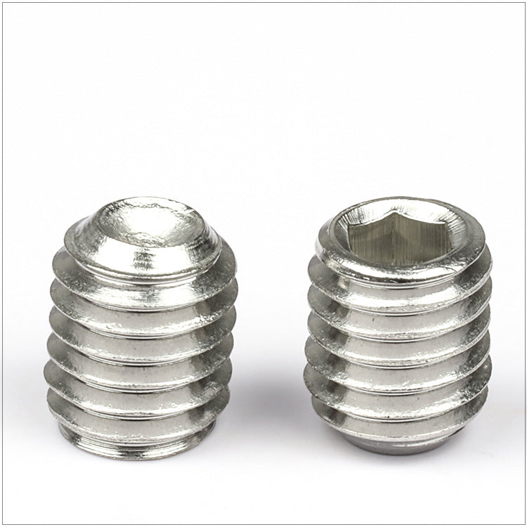 M3 M4 M5 12.9 Grade Nickel-Plated Hex Socket Concave End Set Screws Headless Set Screws for Machinery Equipment Fastening, Industrial Repair & Hardware Fixing