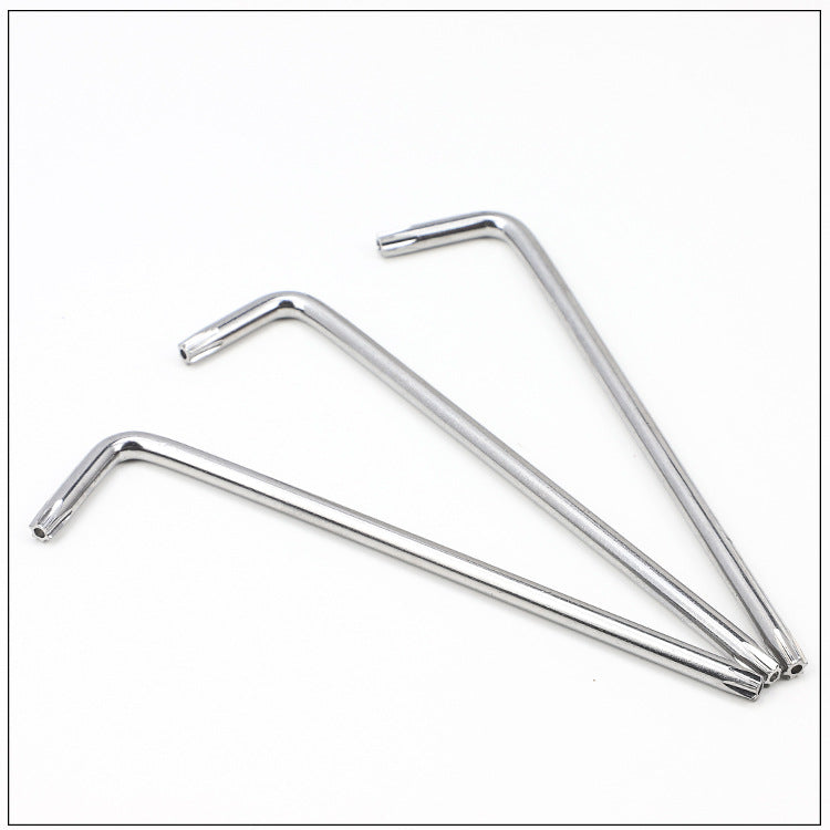 T6/T8/T10 Carbon Steel Nickel Plated L-Shaped Torx Wrench Set With/Without Hole for Electronics & Machinery Repair