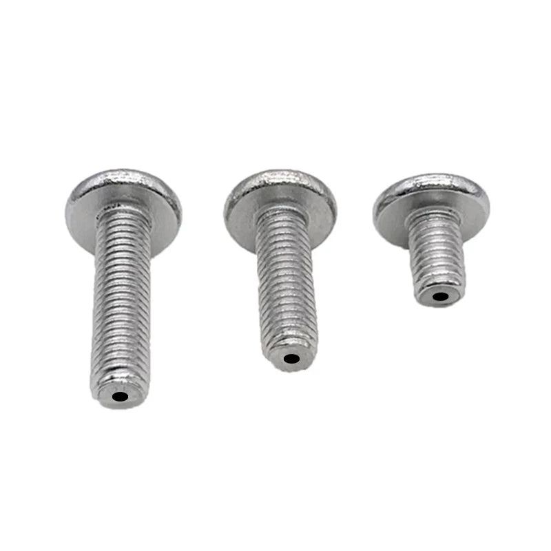 Thin Head Hex Socket Hollow Screws with Chamfered Edge, 304 Stainless Steel Vented Bolts