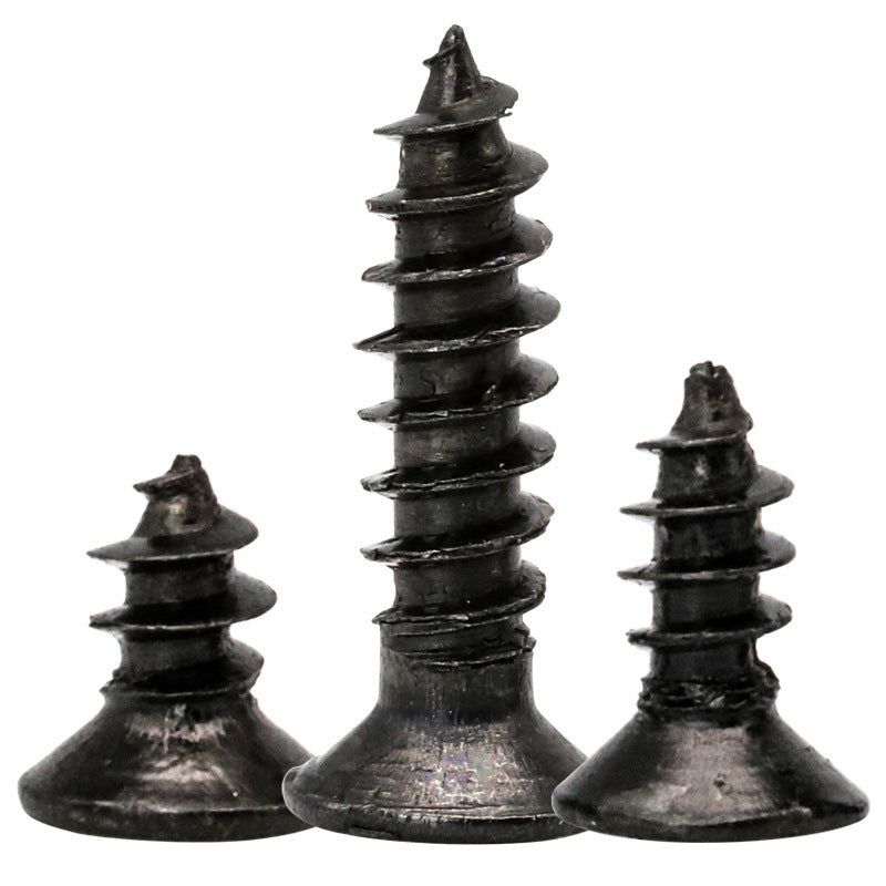 M2/M3/M4/M5 201 stainless steel countersunk cross self-tapping screw bulk flat head self-tapping screw black screw for Furniture & Electronic Assembly