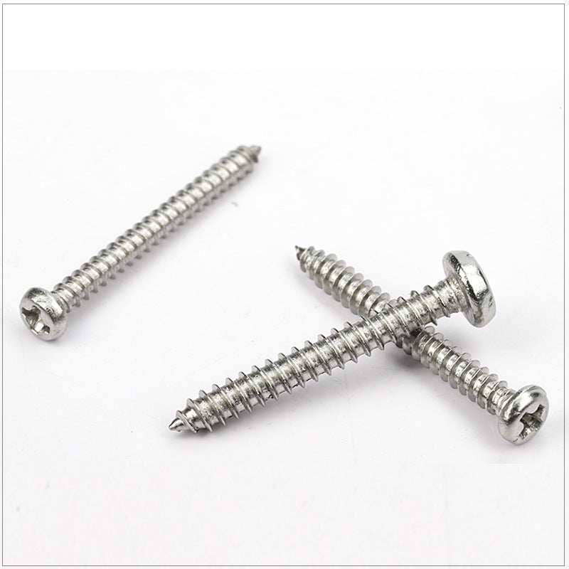 M1.6 M2 M3 M4 Nickel-Plated Cross Round/Pan Head Self-Tapping Screws Tip Tail Electronic Small Screws for Electronic Devices & DIY Electronics Assembly