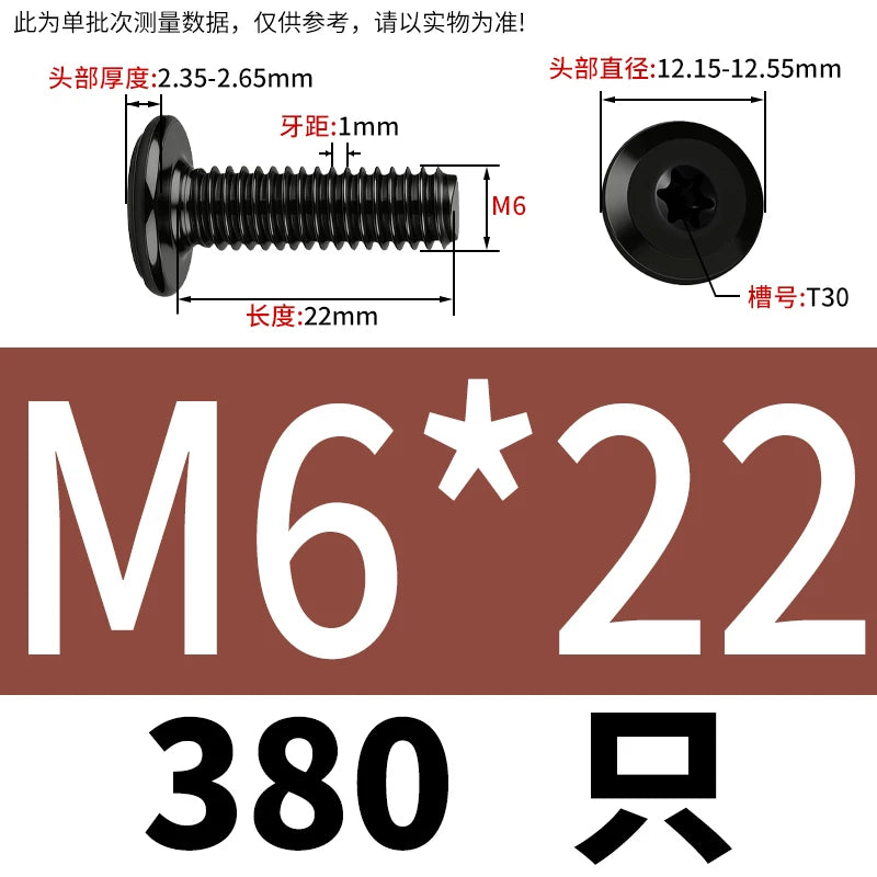 Black Torx Flat Head Furniture Screws & Sleeved Nut Set | 304 Stainless Steel | M3 M4 M5 M6 M8
