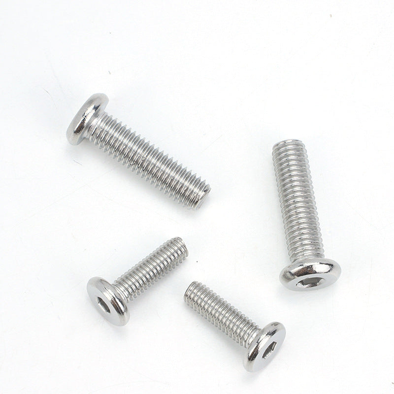 M6/M8 304 stainless steel large flat head hexagonal screw flat head hexagonal bolt furniture screw machine wire  for Furniture, Home Repair & Construction