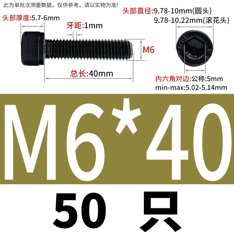 DIN912  M1.4-M16 Grade 12.9 Cup Head Hexagon Screw Full Thread Cylindrical Knurled Head Metric Screw