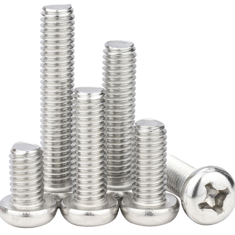 M1.7/M2/M3/M4  Galvanized plus hard cross round head screw cross groove pan head bolt machine tooth small screw for Electronic & Precision Equipment
