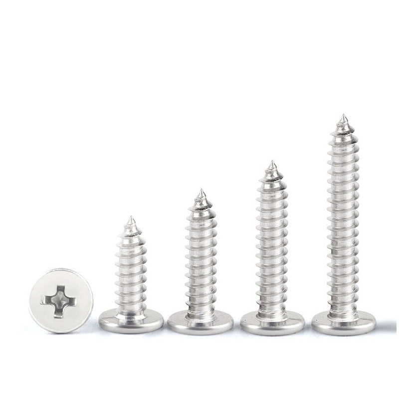 M2/M3 304 Stainless Steel Flat Head Cross Countersunk Self-Tapping Screws –Thin Head for Furniture & Electronics